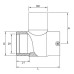 63 x 63 x 63 mm PE Elektroschweiß-T-Stück 90° Typ Fusion